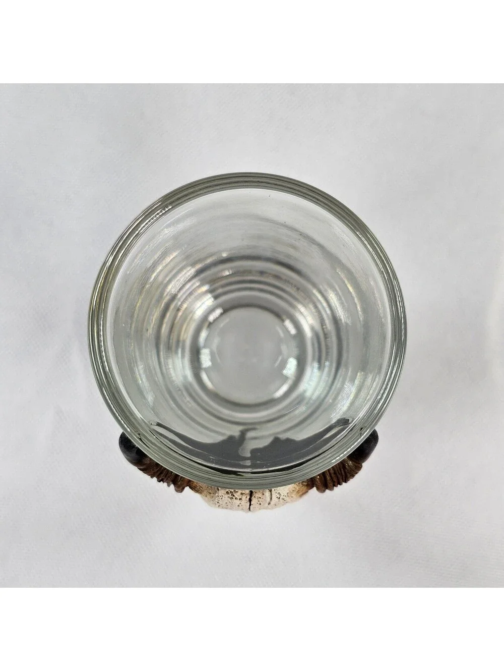 Southwestern Steer Skull Shot Glass 3D Resin Bull Head Clear Barware Decor